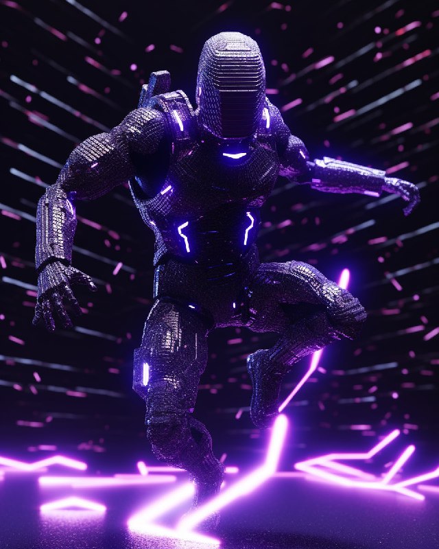 A far future cyborg Japanese ninja military prototype