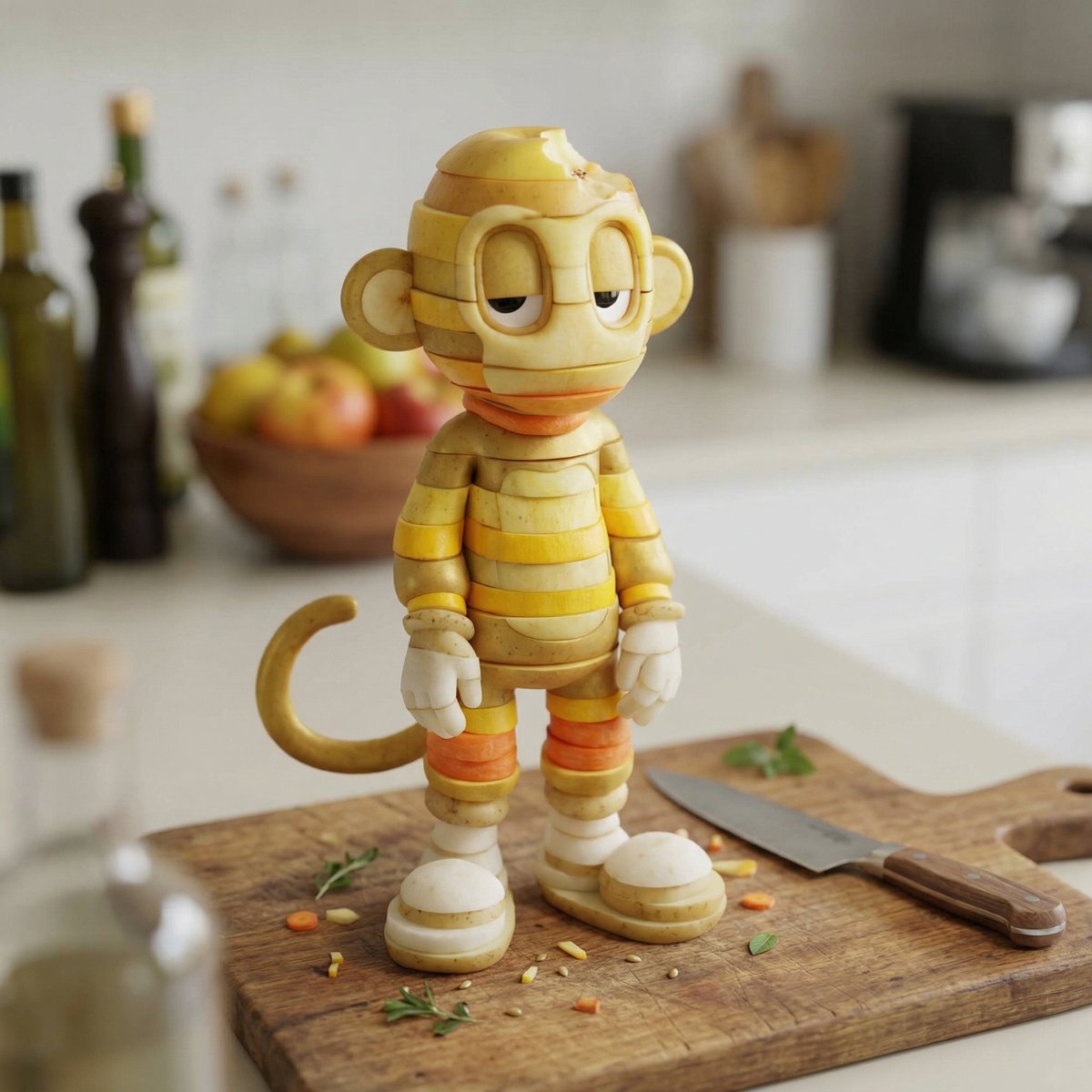 Fruit Vegetable Slice Character Art