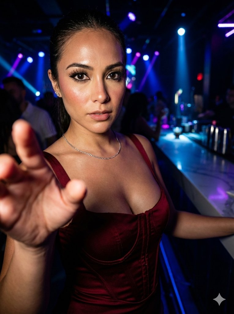 Nightclub Noir Cherry Red Portrait