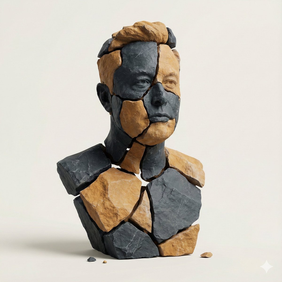 Hyper-Real Stone Fragment Art