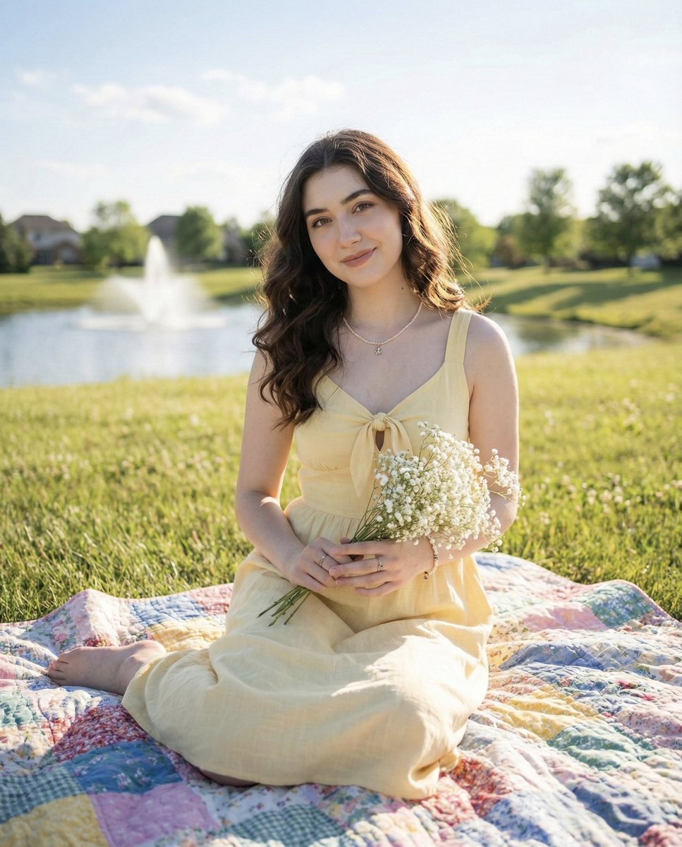 Sunny Picnic Portrait