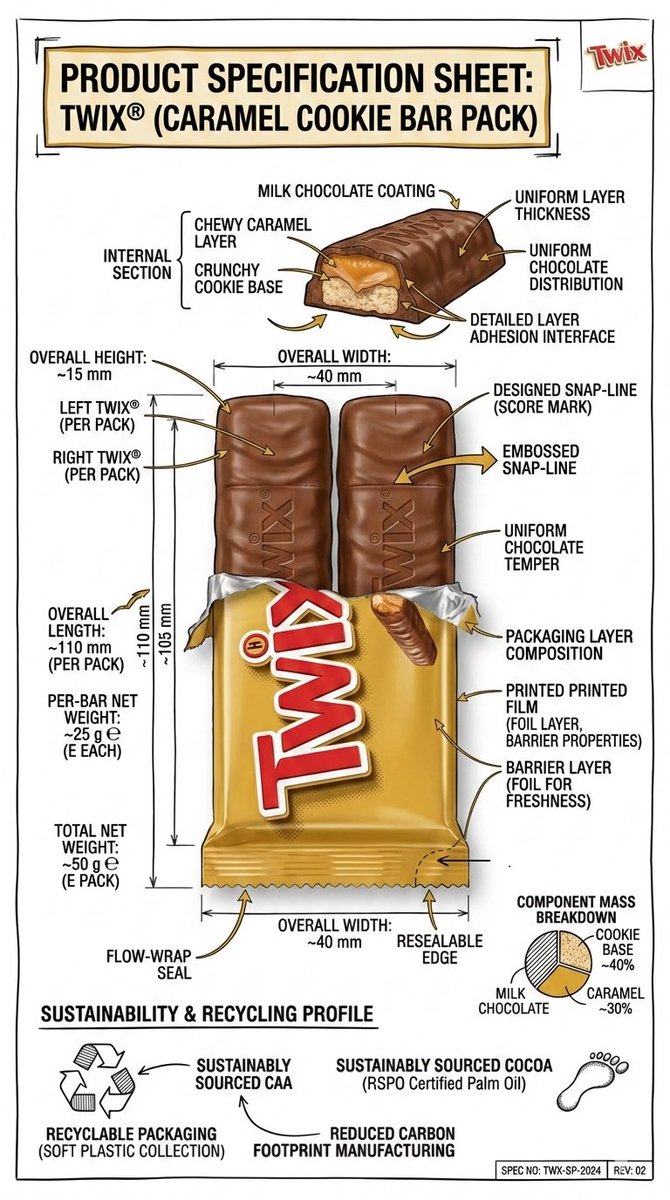 Technical Food Infographic Blueprint Guide