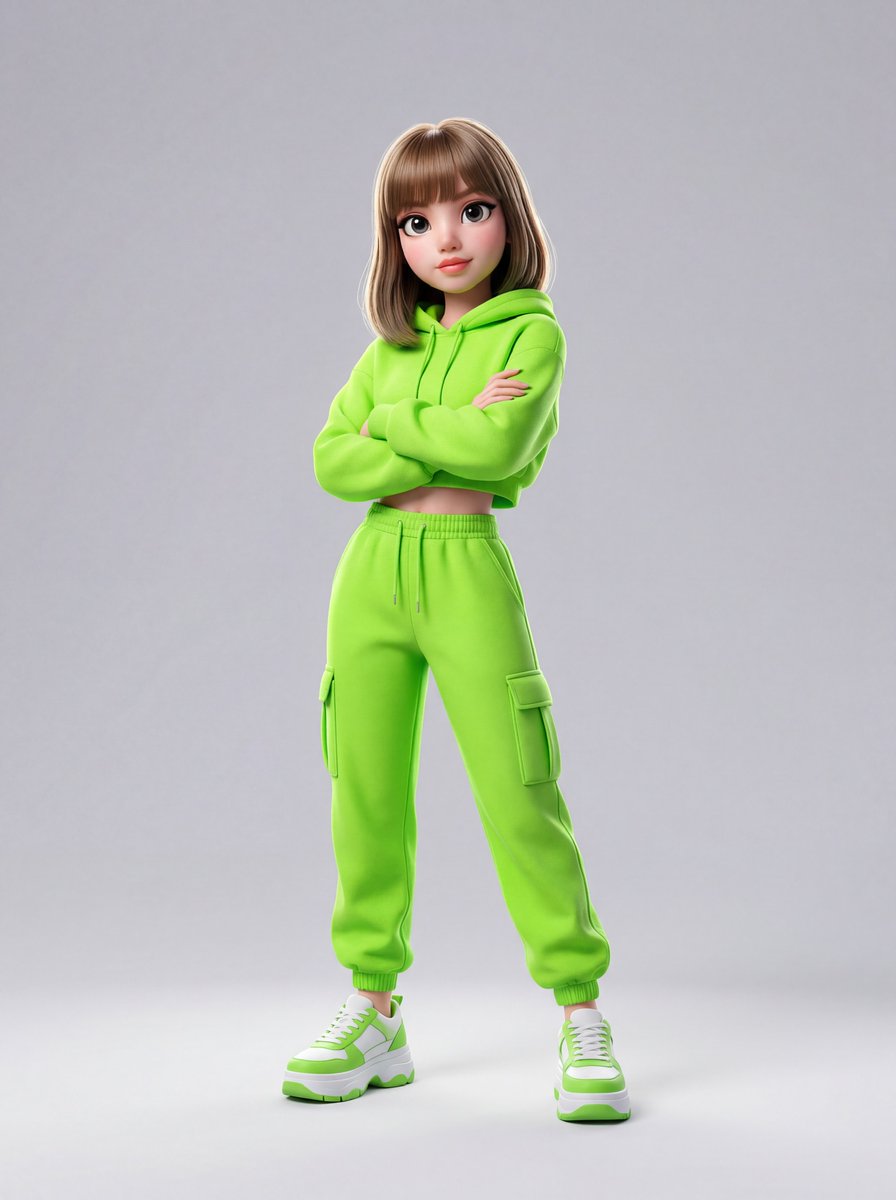 Pixar-Style KPOP Idol 3D Render