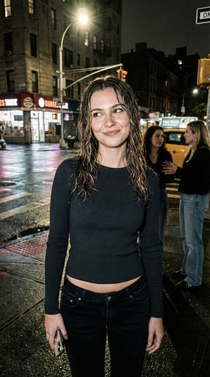 Late Night City Rain Snapshot
