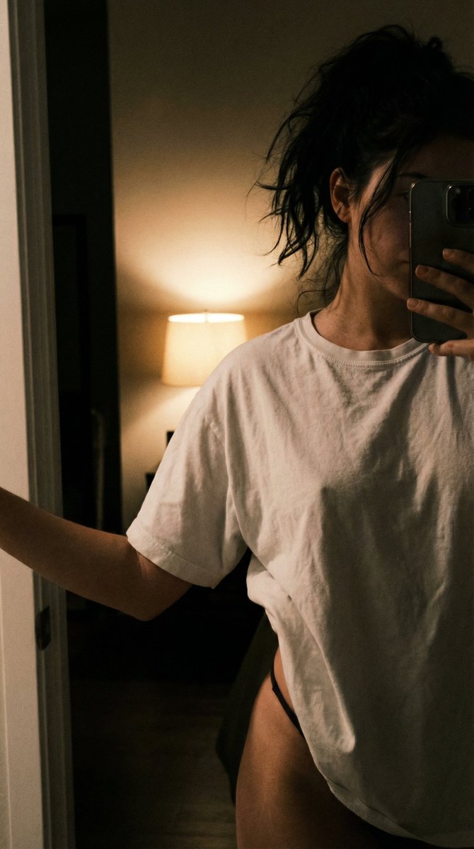 Midnight Mirror Portrait