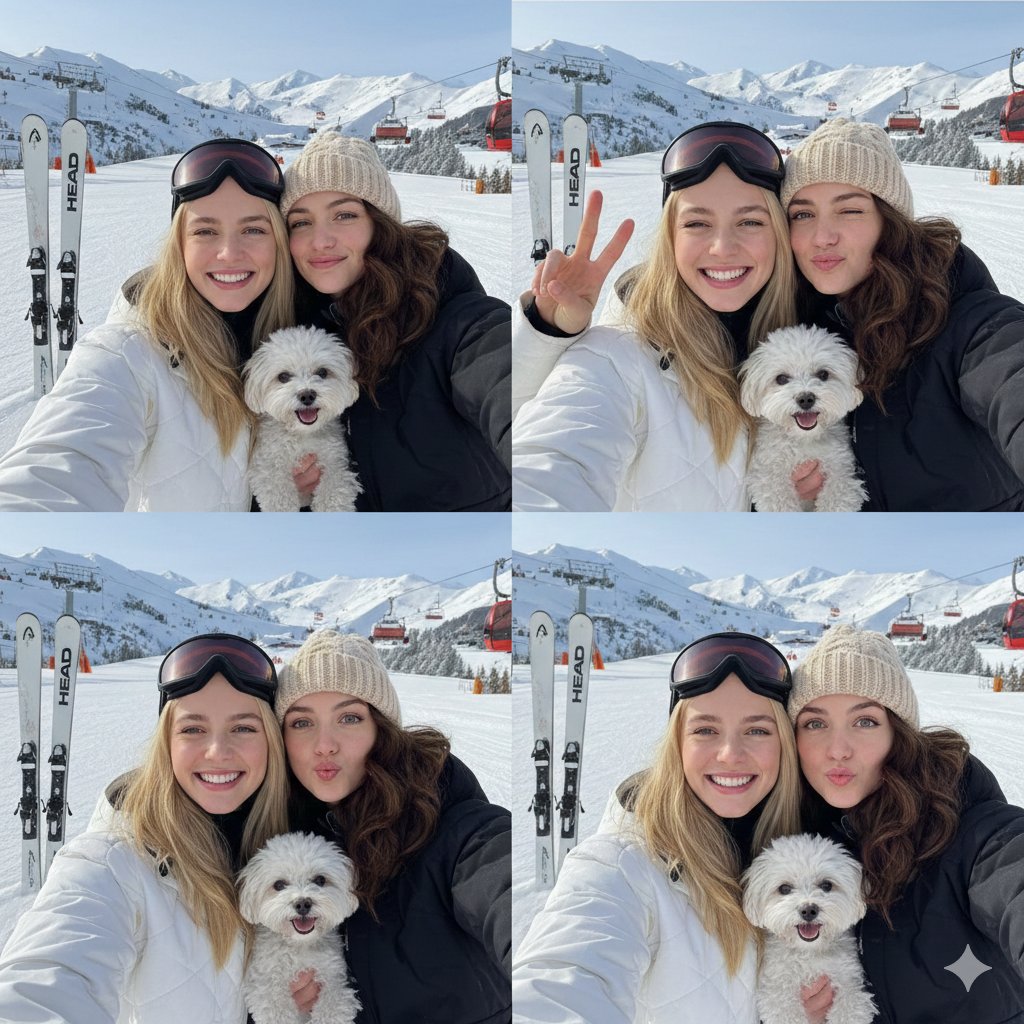 Ski Trip Selfie With Dog