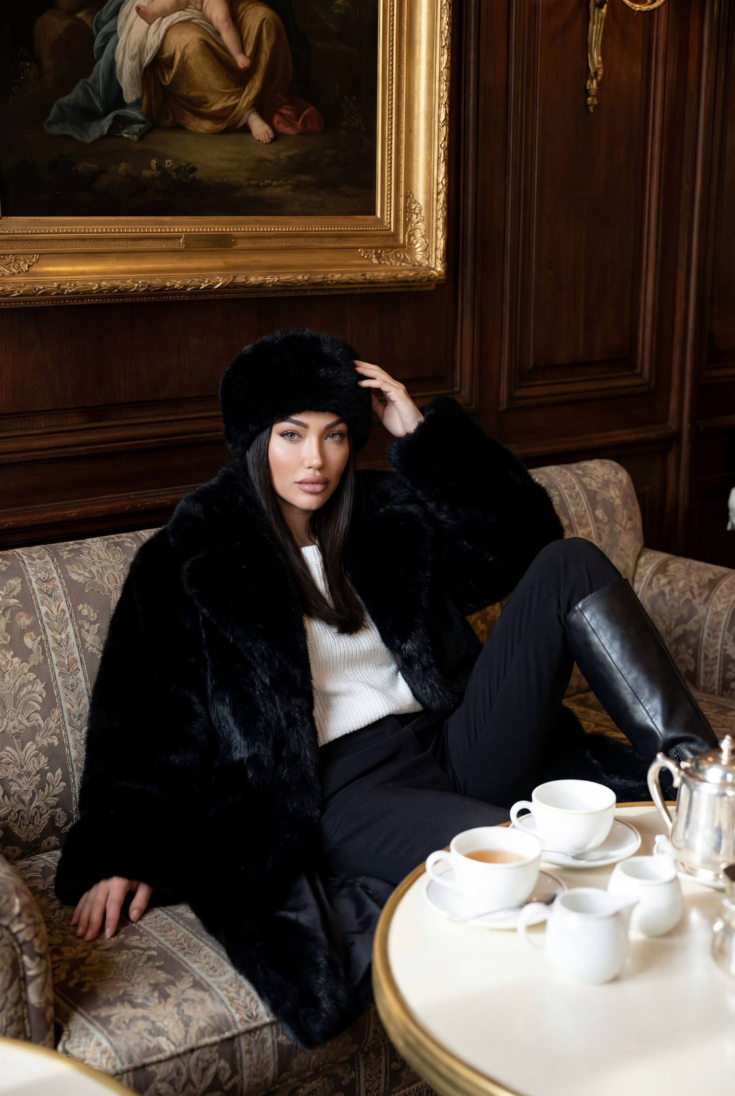 Cozy European Cafe Editorial Portrait
