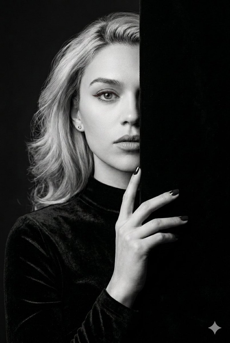 Dark Studio Rembrandt Portrait