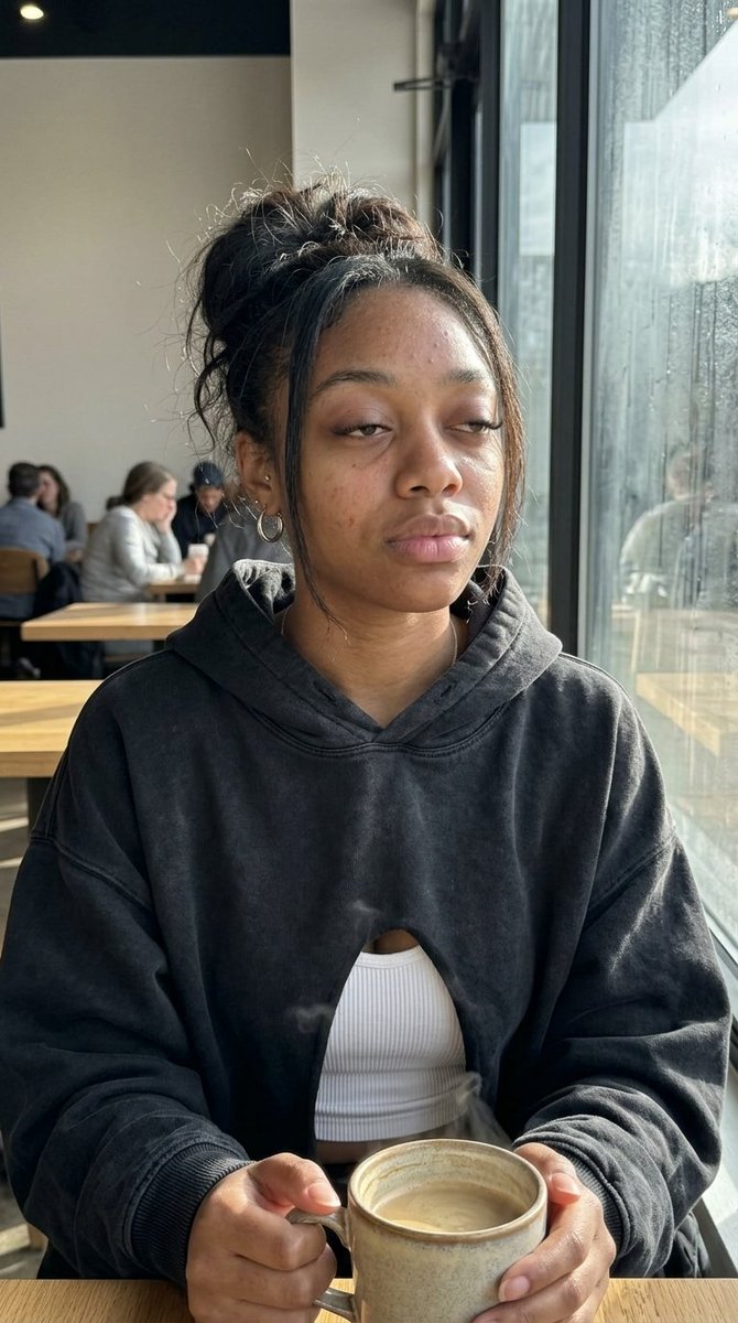 Morning Cafe Candid Shot