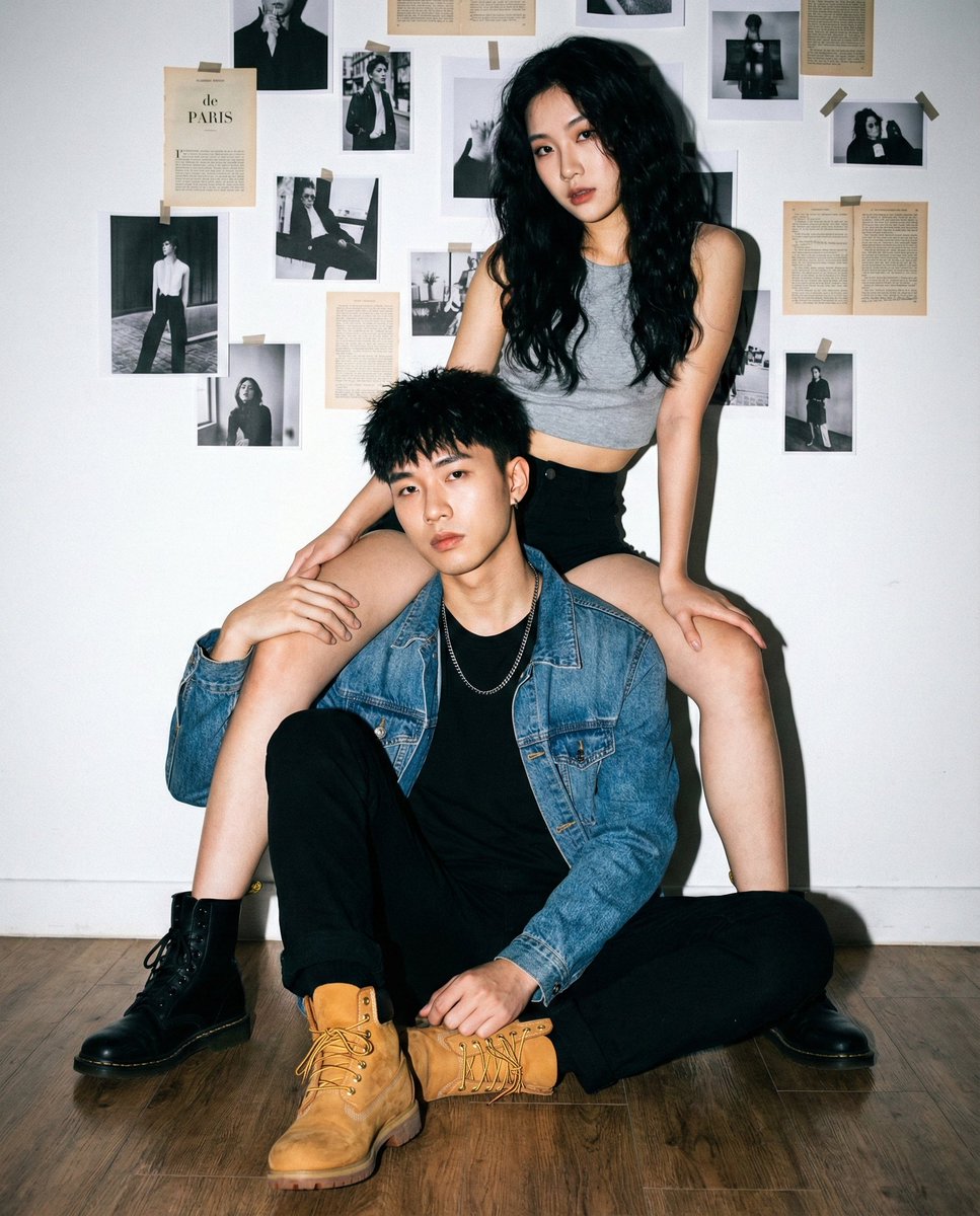 Edgy Couple Fashion Flash