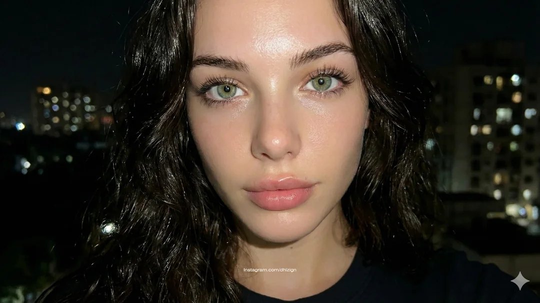 Night Flash Glow Portrait