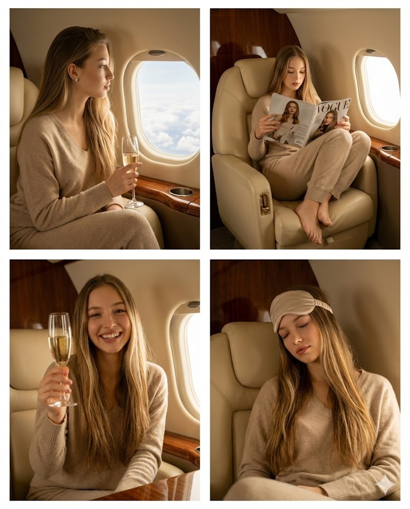 Luxury Private Jet Influencer Lifestyle