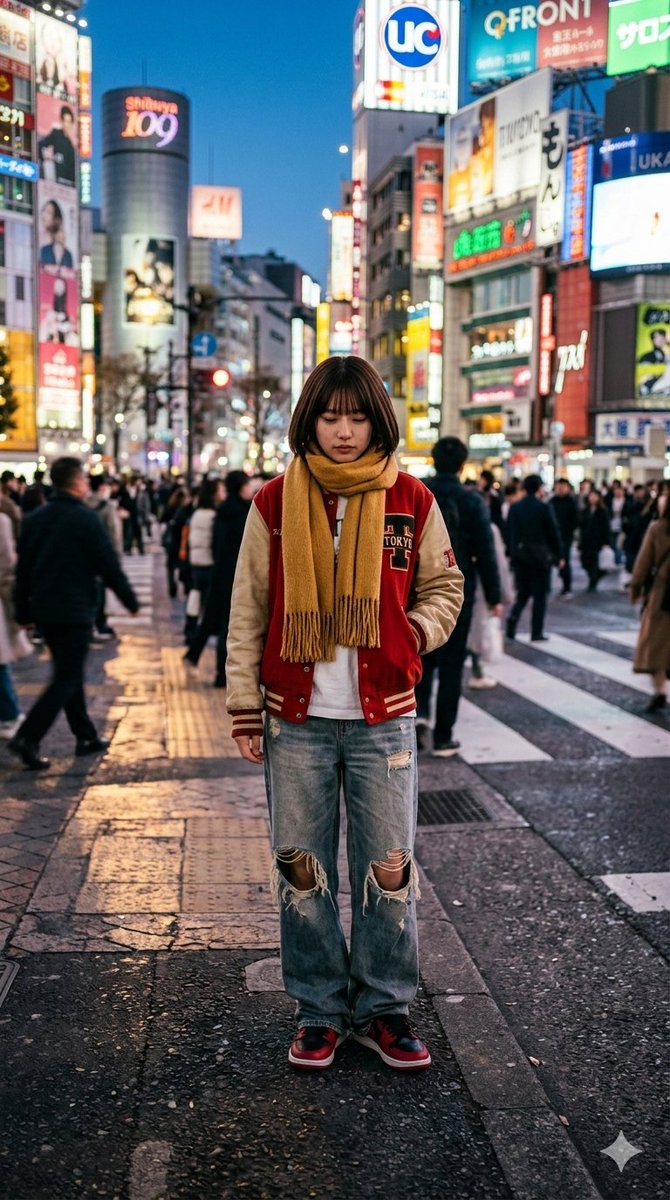Shibuya Dusk Solitary Girl
