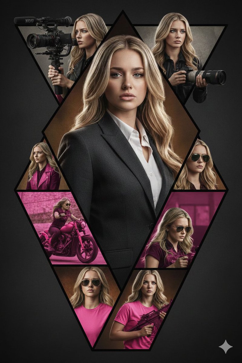 Blonde Action Heroine Movie Poster