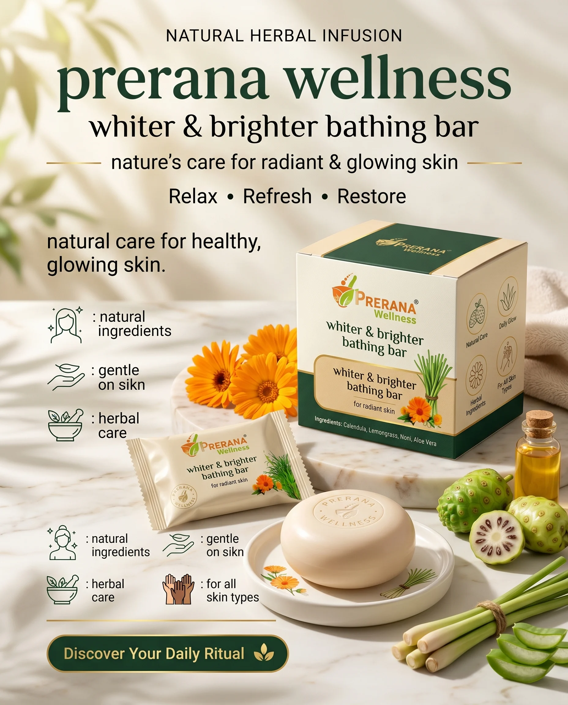 Premium Wellness Bathing Bar Poster