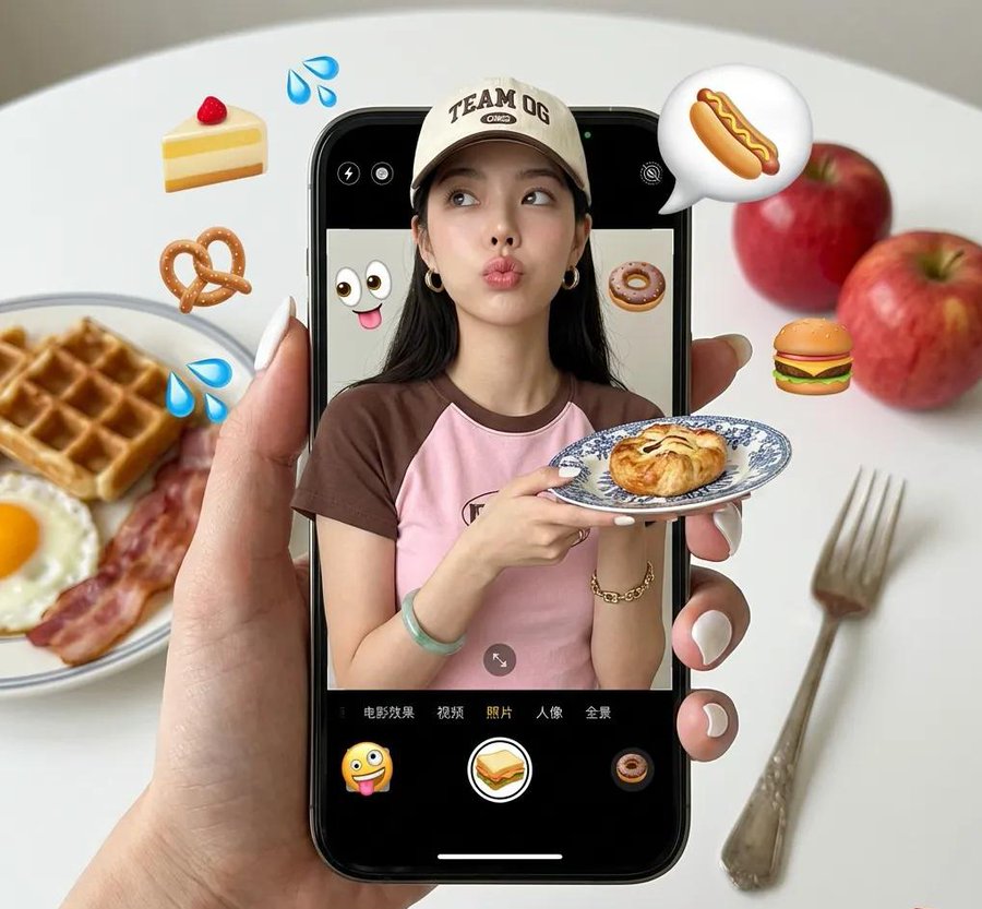 Phone Food Girl Pop-Up