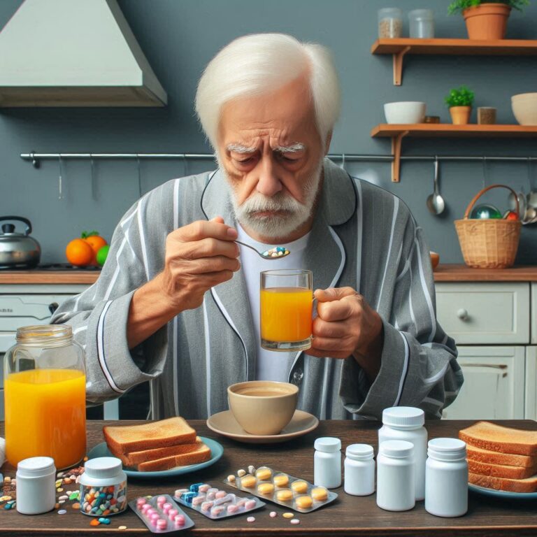 An elderly man of about 80 years old