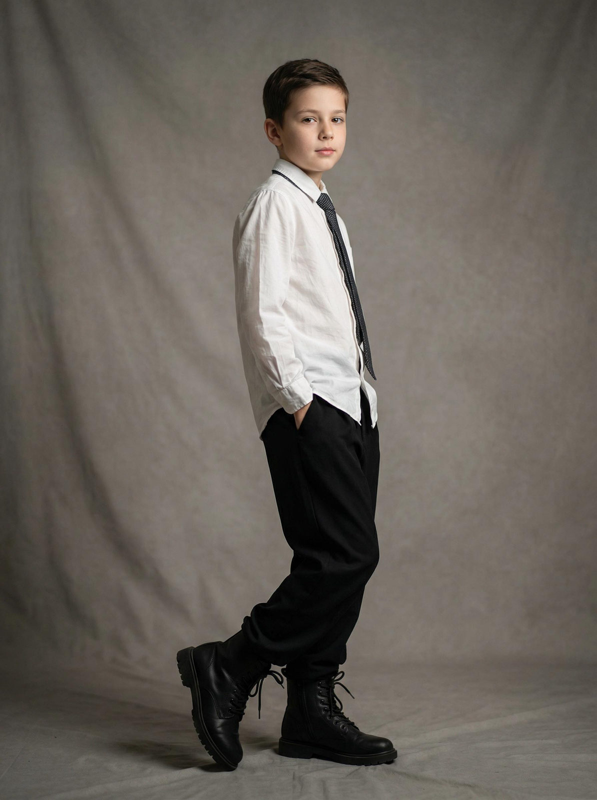 Classic Boy Studio Portrait