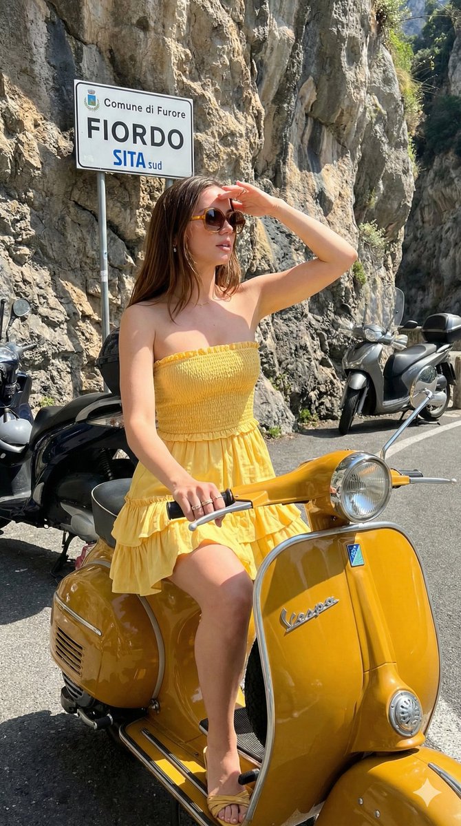 Amalfi Coast Scooter Summer Vibes