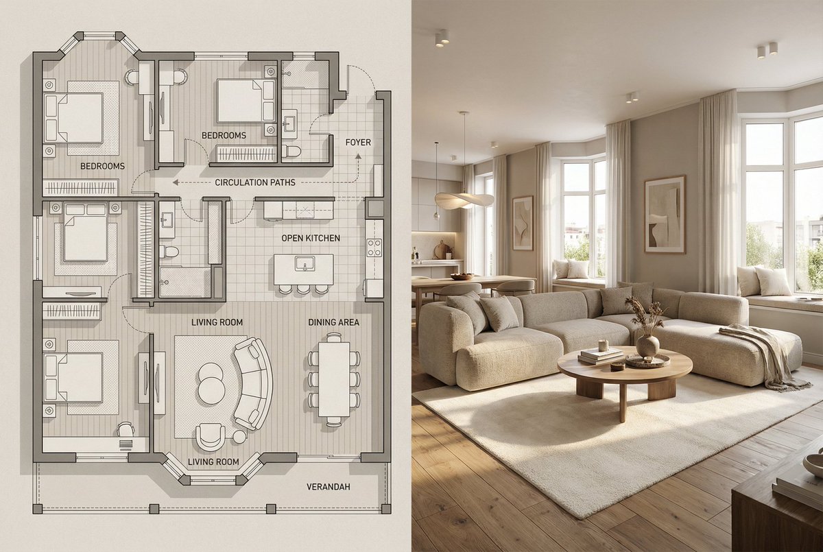 Concept vs Reality: Interior Design