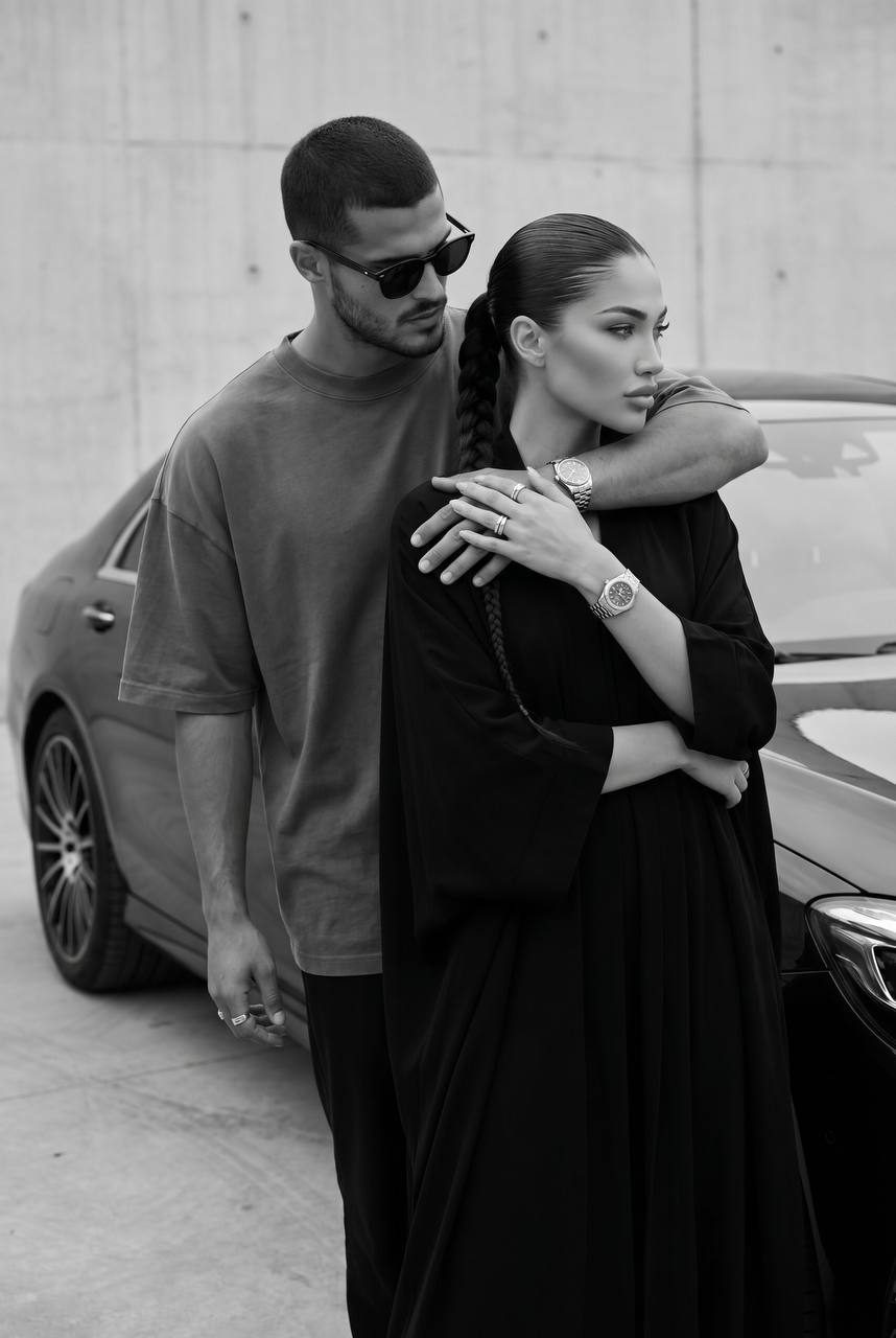 Luxury Car Couple Fashion Portrait