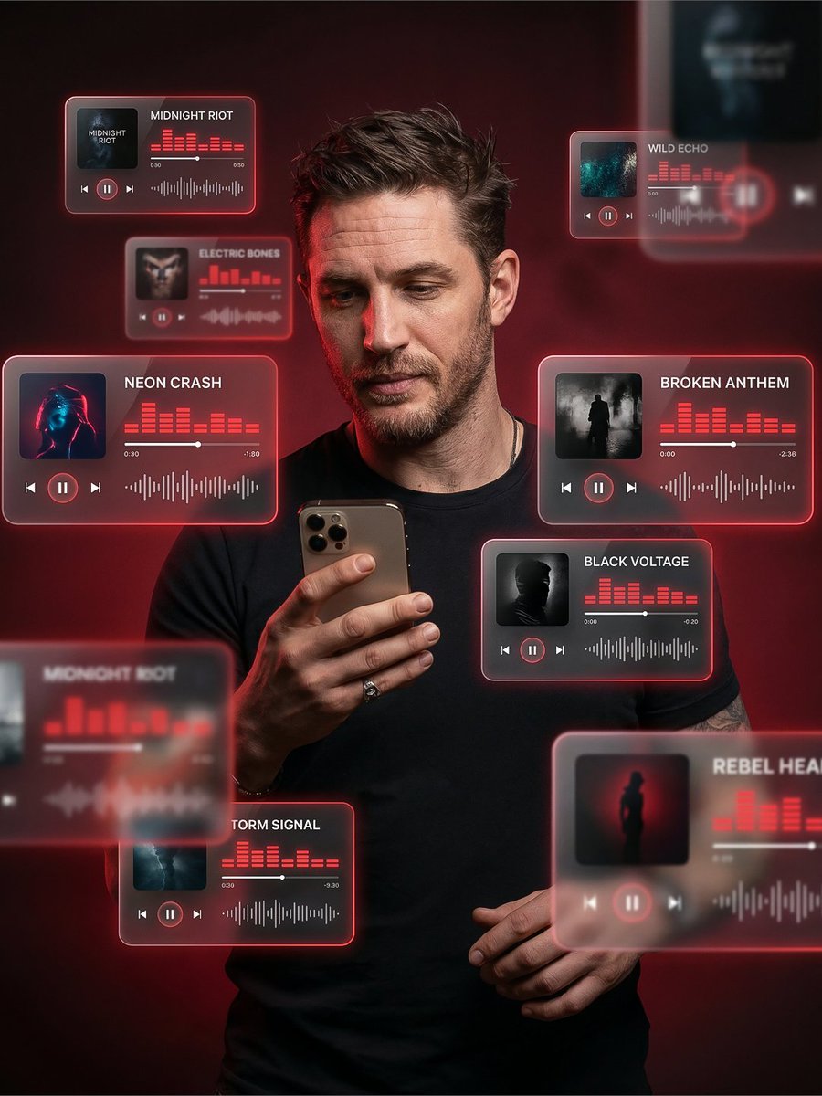 Futuristic Music AR Poster Design