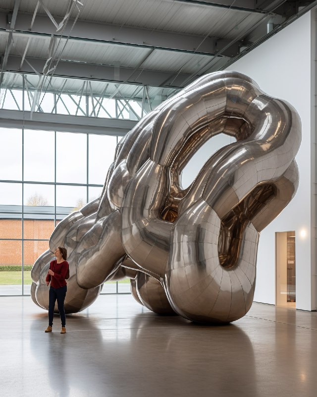 Richard Deacon style large contemporary sculpture