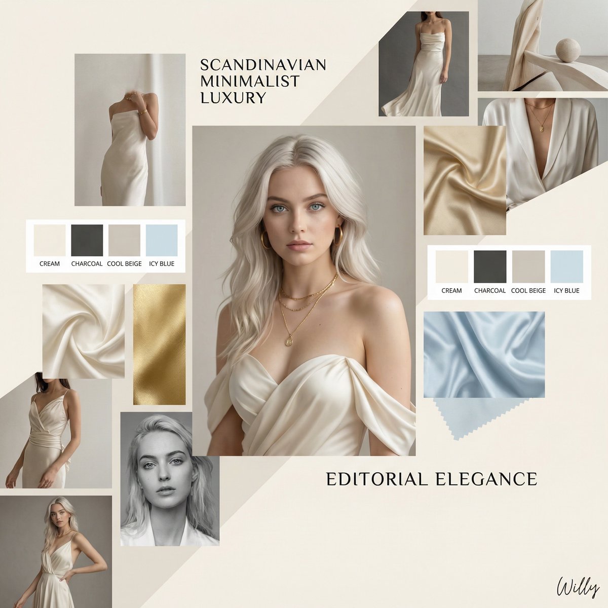 Luxury Fashion Portrait Mood Board
