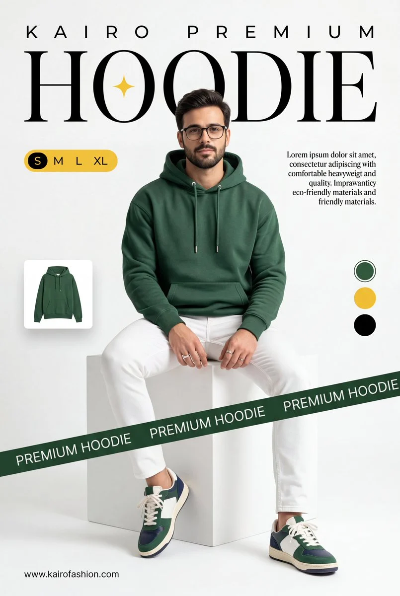 Forest Green Premium Hoodie Campaign