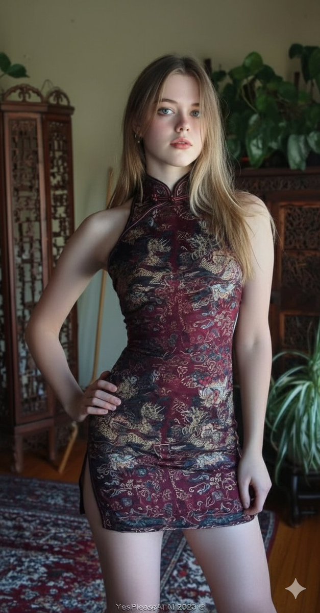 Blonde Girl Sunlit Bedroom Portrait