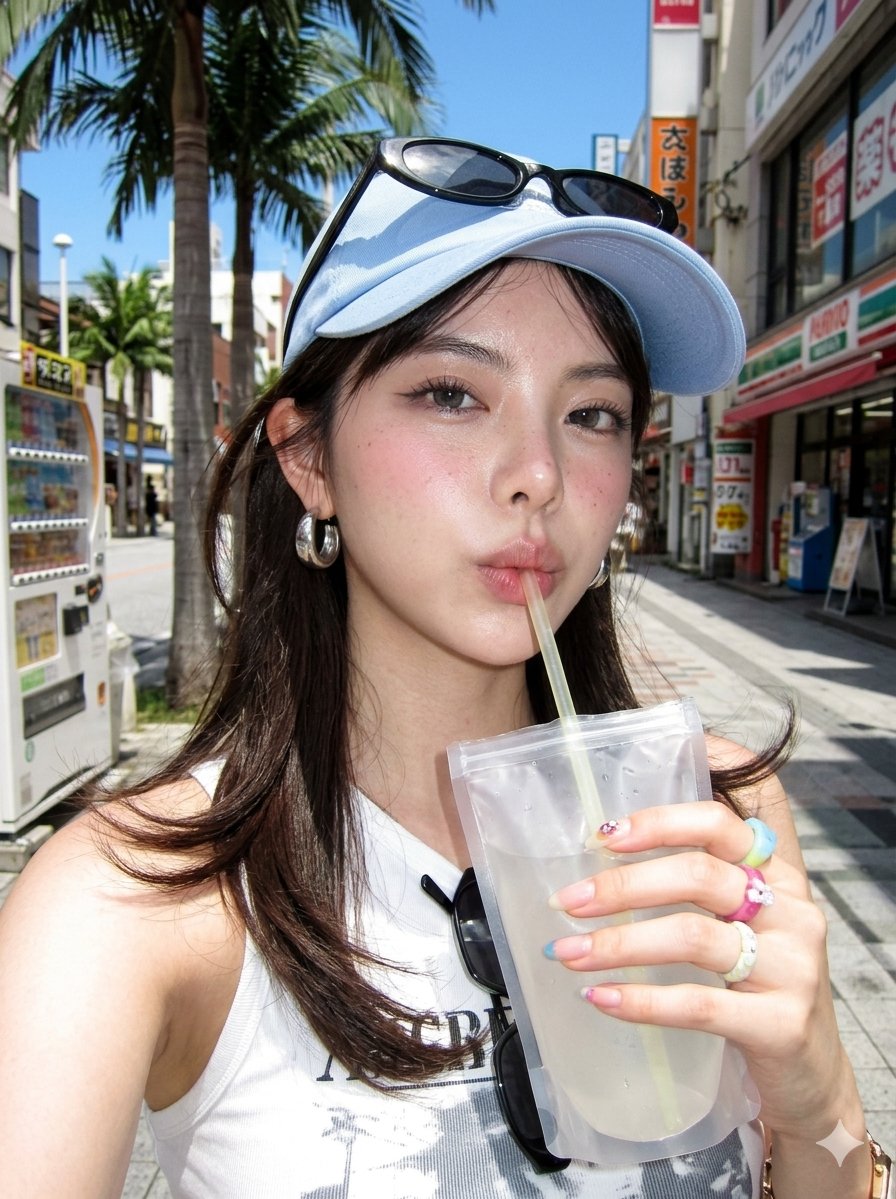 Early 2000s Digicam Street Selfie