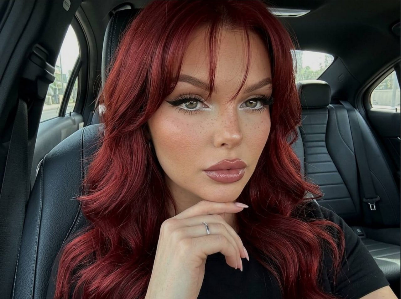 Aesthetic Car Selfie Portrait