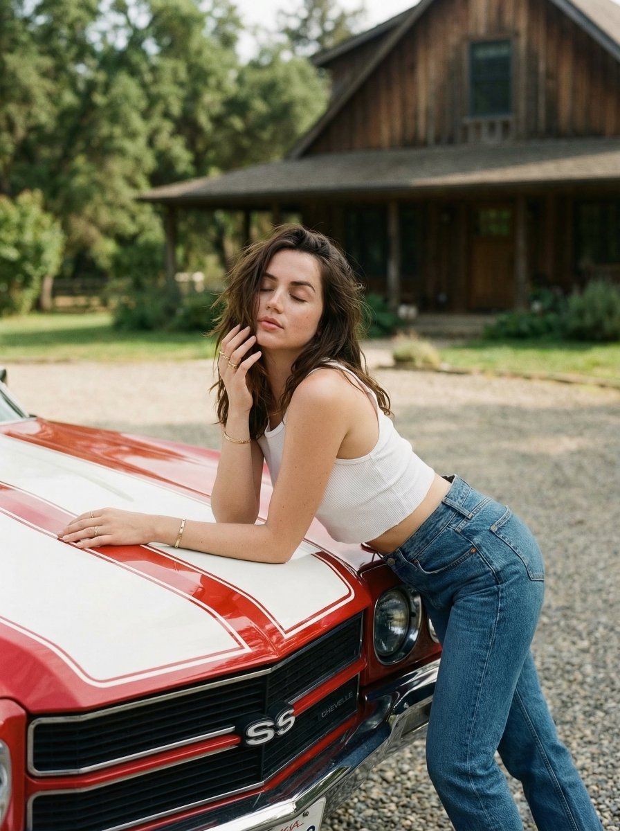 Dreamy Girl by Vintage Red Car