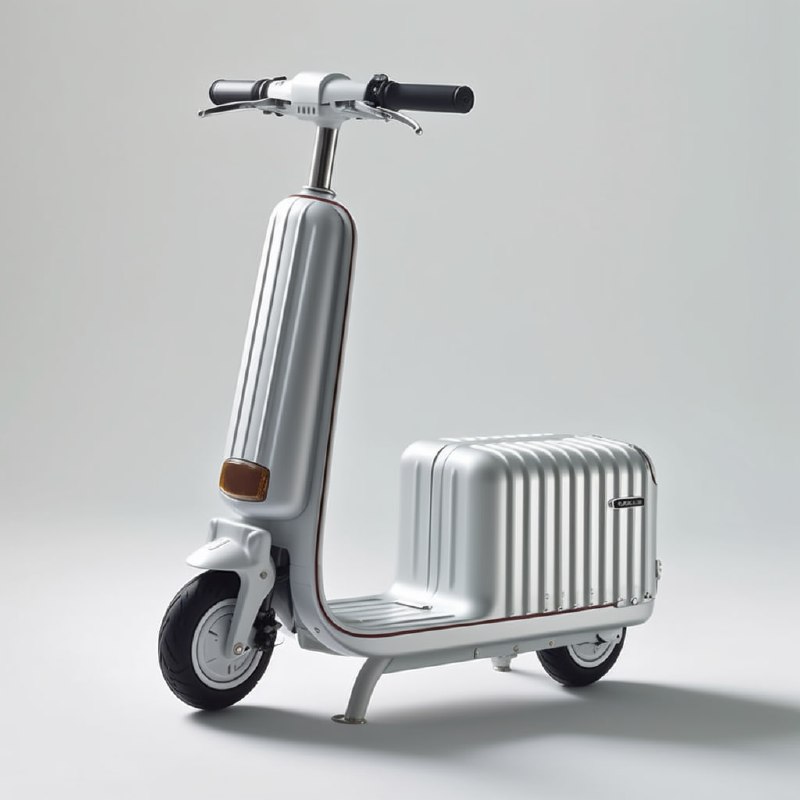 Rimowa aluminum luggage electric scooter