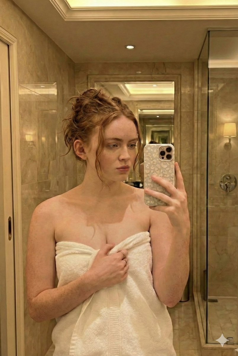 Morning Bathroom Mirror Selfie