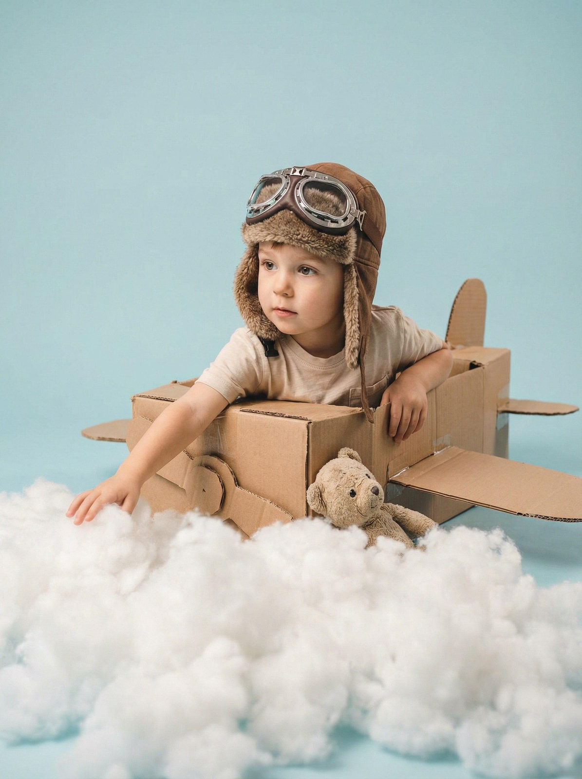 Little Pilot Cardboard Plane