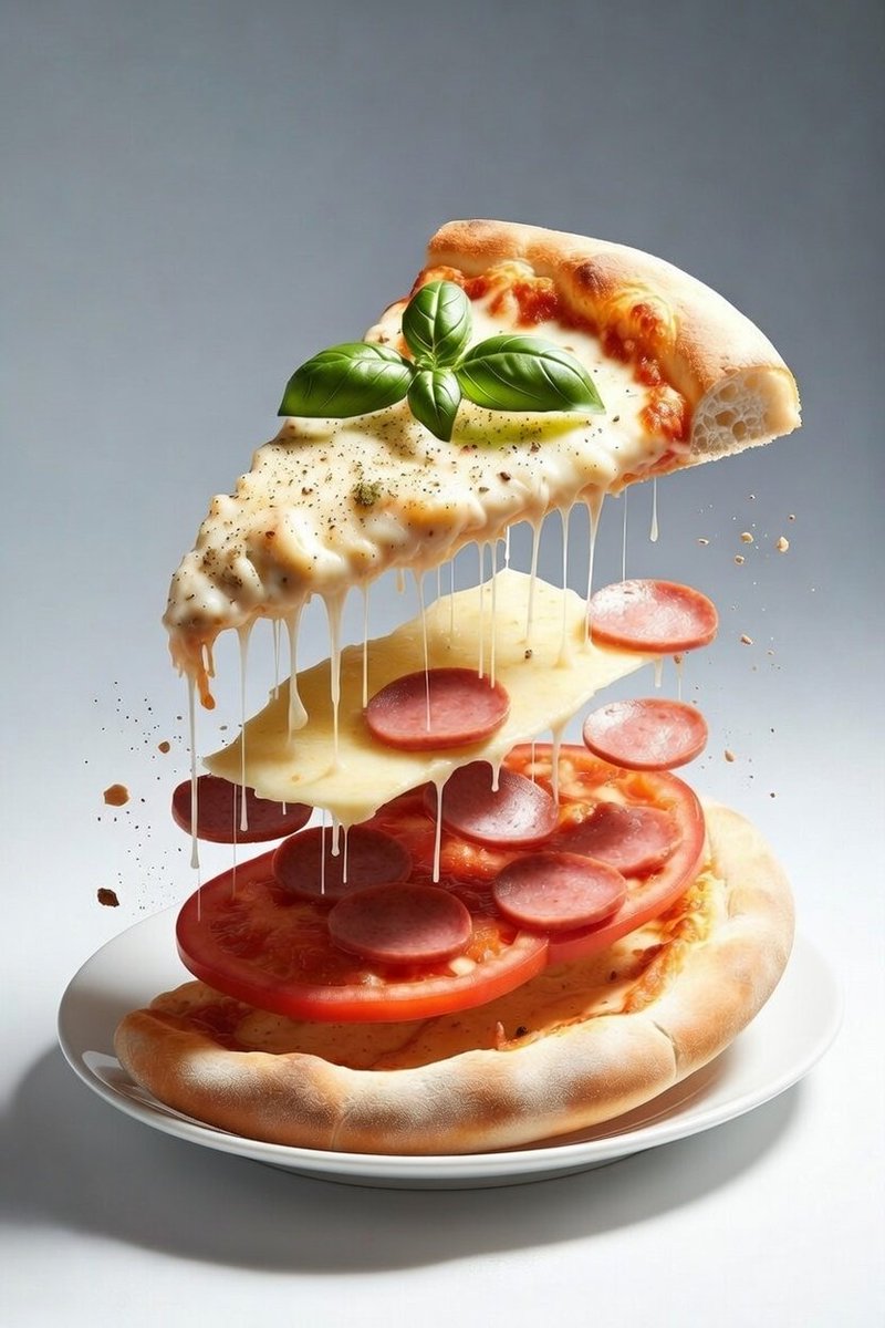 Floating Pizza Cheese Magic