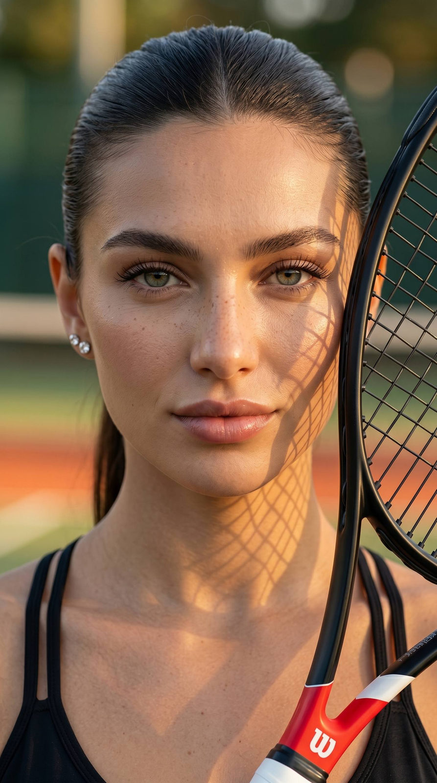 Tennis Racket Light Portrait