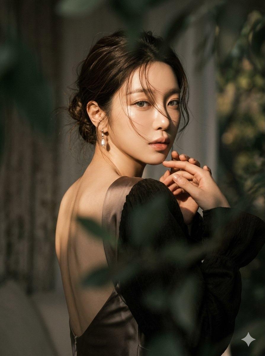 Ethereal Over-Shoulder Portrait