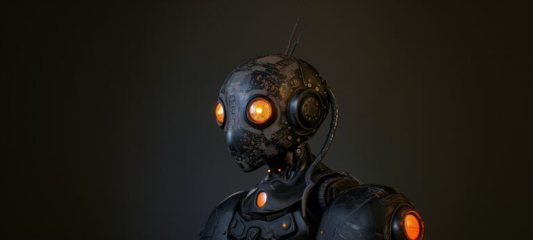 Robot Head with Circuit Design