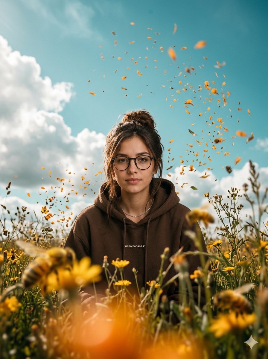 Cinematic Portrait in Wildflowers