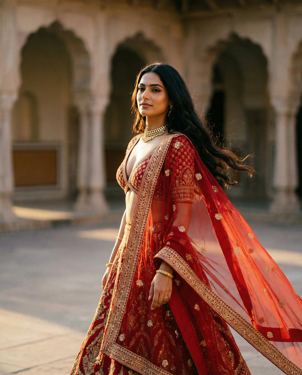 Royal Indian Bride Cinematic Portrait