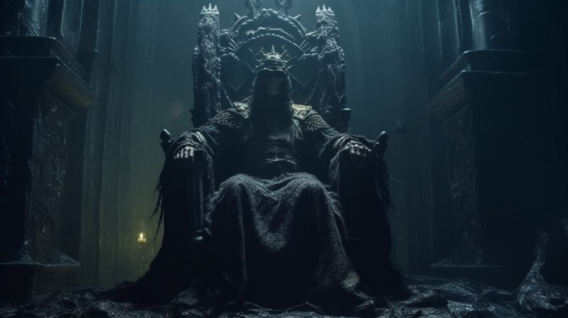 A creepy dead medieval king