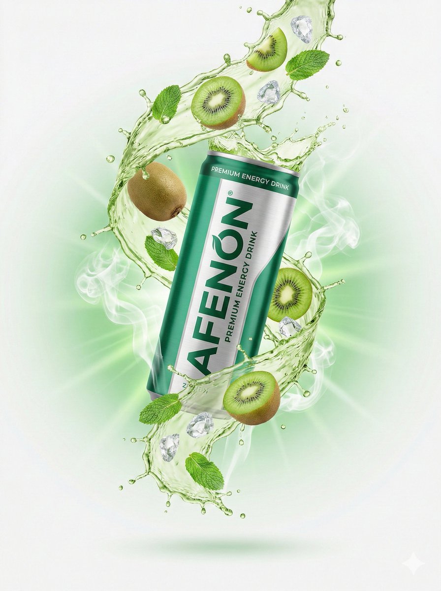 Premium Energy Drink Commercial Splash