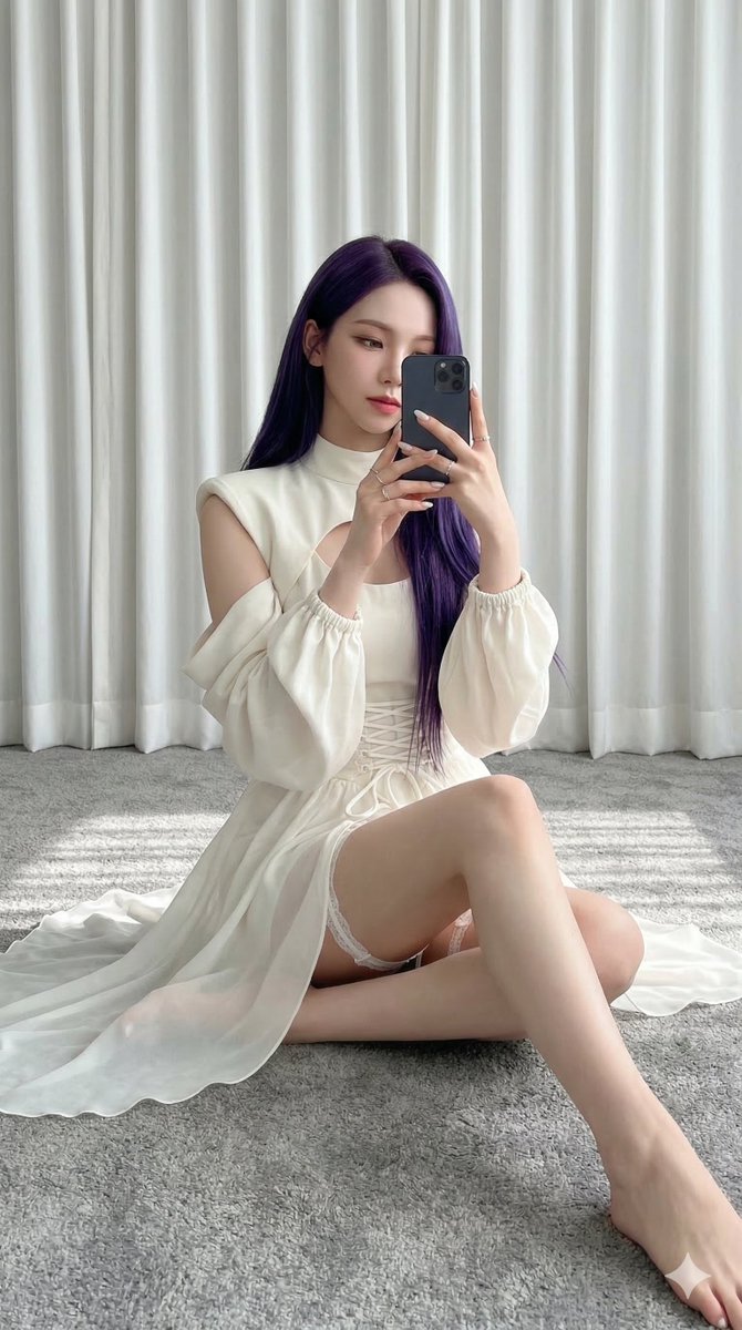 Karina Purple Elegance Portrait