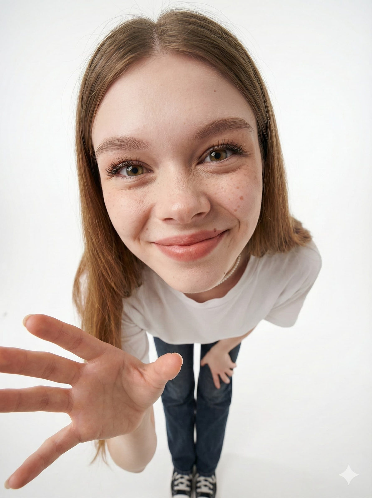 Extreme Wide-Angle Fashion Portrait