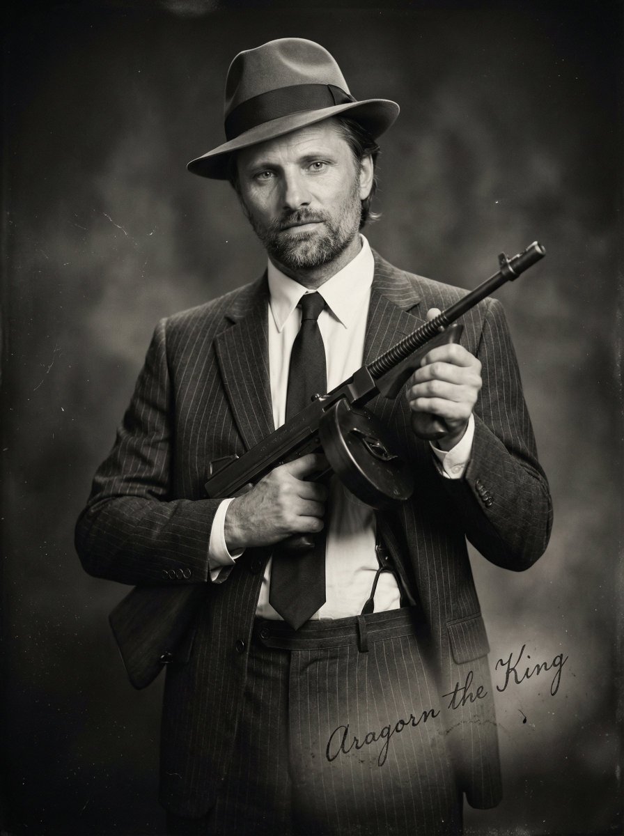 Aragorn 1930s Mobster Portrait