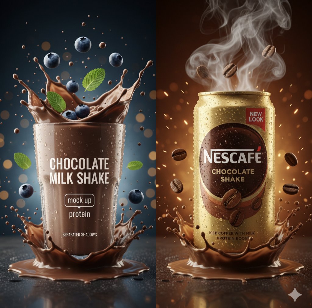 Hyper-Realistic Chocolate Shake Commercial