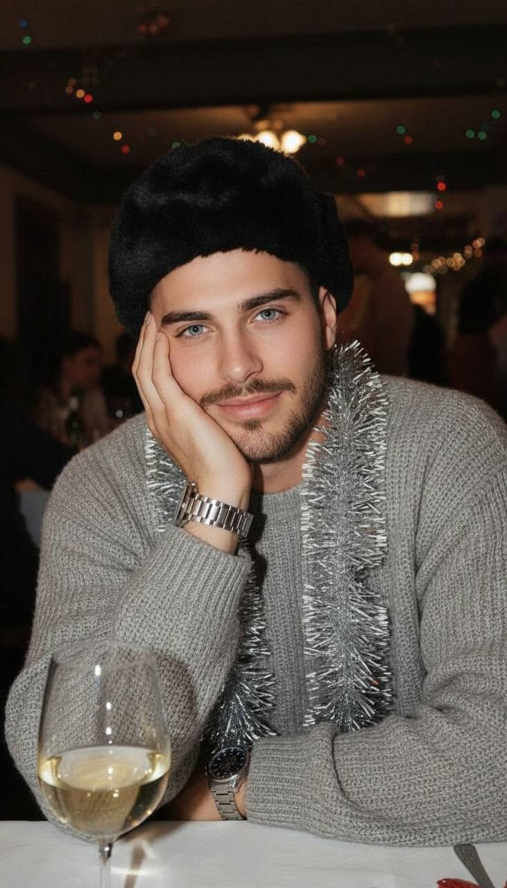 Candid Holiday Portrait Slouch