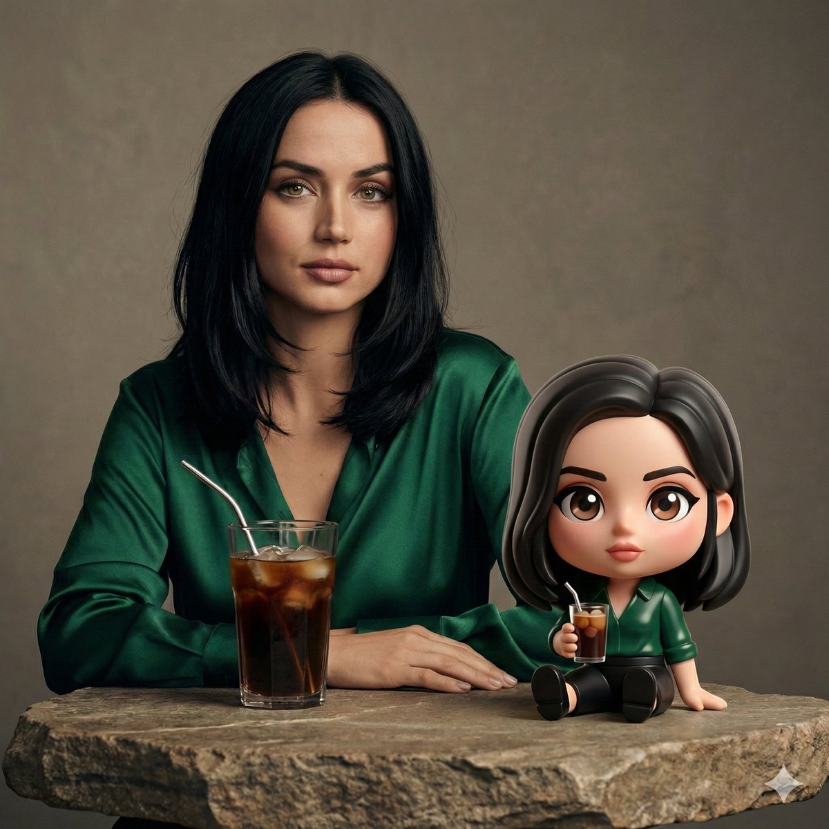 Cafe Portrait With Chibi Collectible